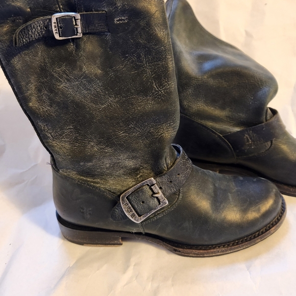 Frye Shoes - FRYE Mid height distressed boots size 7(estimated) in VGUC